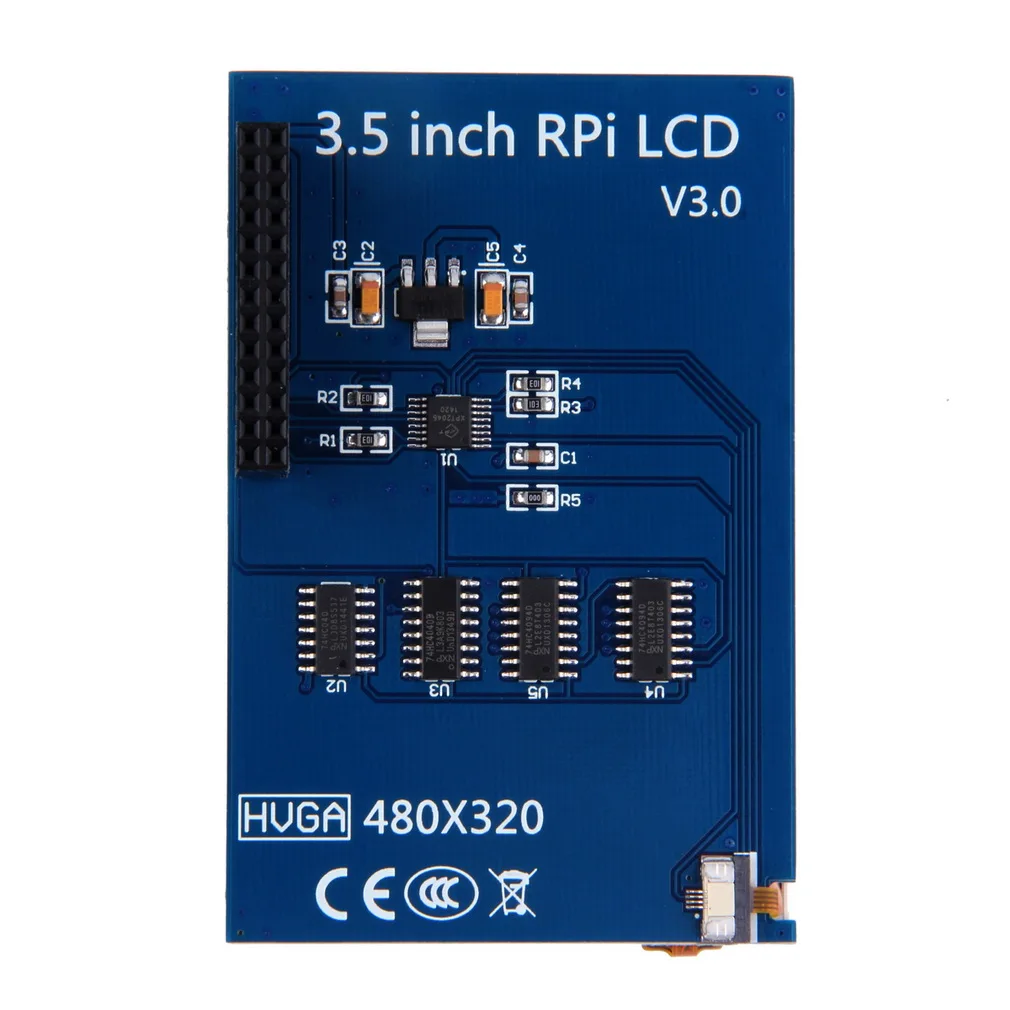 1 шт. 3,5 дюйма B/B+ ЖК сенсорный экран дисплей модуль 320x480 для Raspberry Pi V3.0 C1