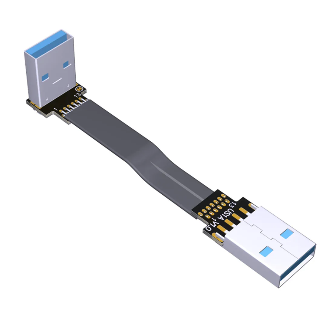 ADT-Link USB 3.0 Cable to Type A Male Extension Super Speed HDD 90/270 degree Angle Up/Down Angled | Компьютеры и офис