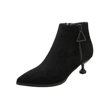 

With Shoe Woman 2019 With Boots Woman Short Boots Woman Winter Increase Down Low With Boots