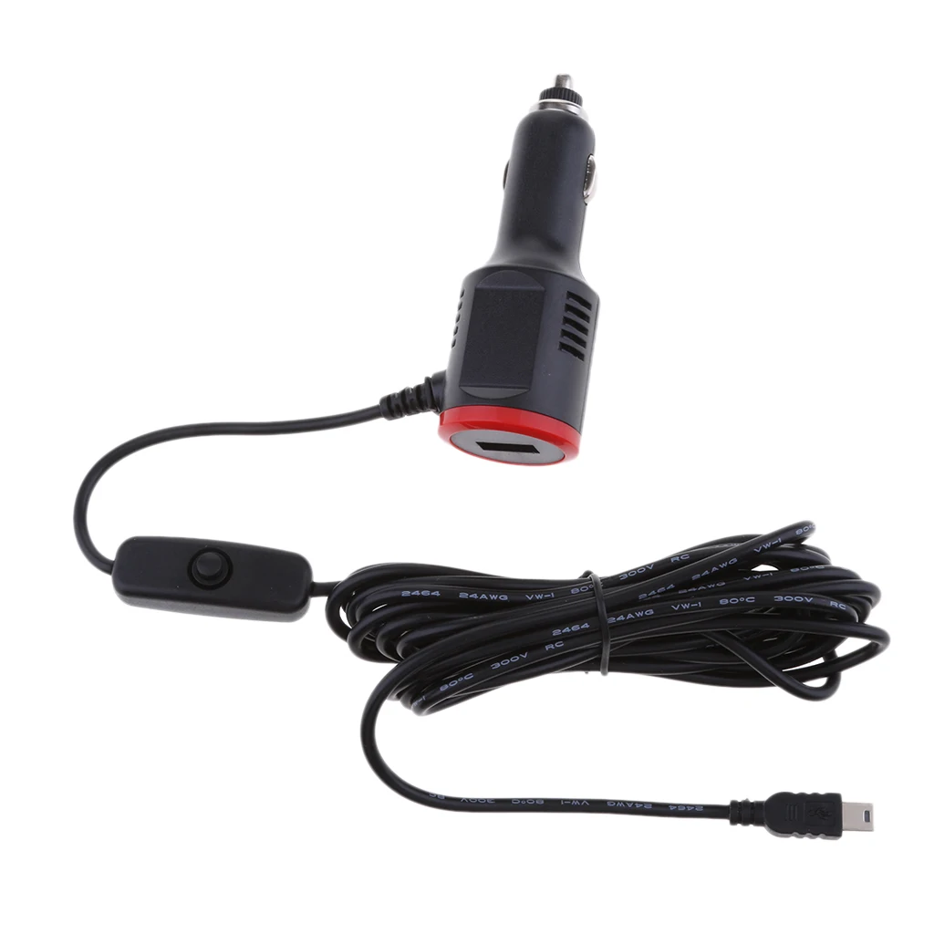 USB Charger 5V3A Quick Charge Cable GPS DVR Charging for Car Van Truck Kit