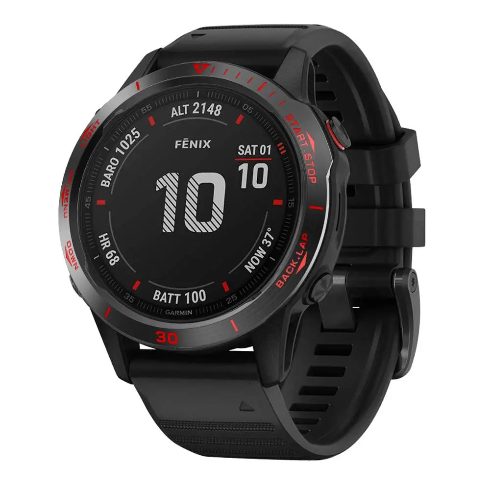 Кольцо с защитой от царапин для Garmin Fenix 6/Fenix 6 Pro/Fenix 6 сапфировое кольцо с циферблатом Стильный чехол металлический чехол