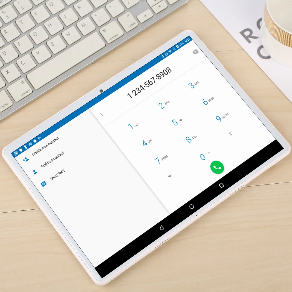 Новая система 10,1 дюймов планшет 4G Телефонный звонок Android 9,0 Wi-Fi Bluetooth 8 ГБ/128 ГБ десять ядер 1920*1080 ips поддержка 8,0 МП планшетный ПК