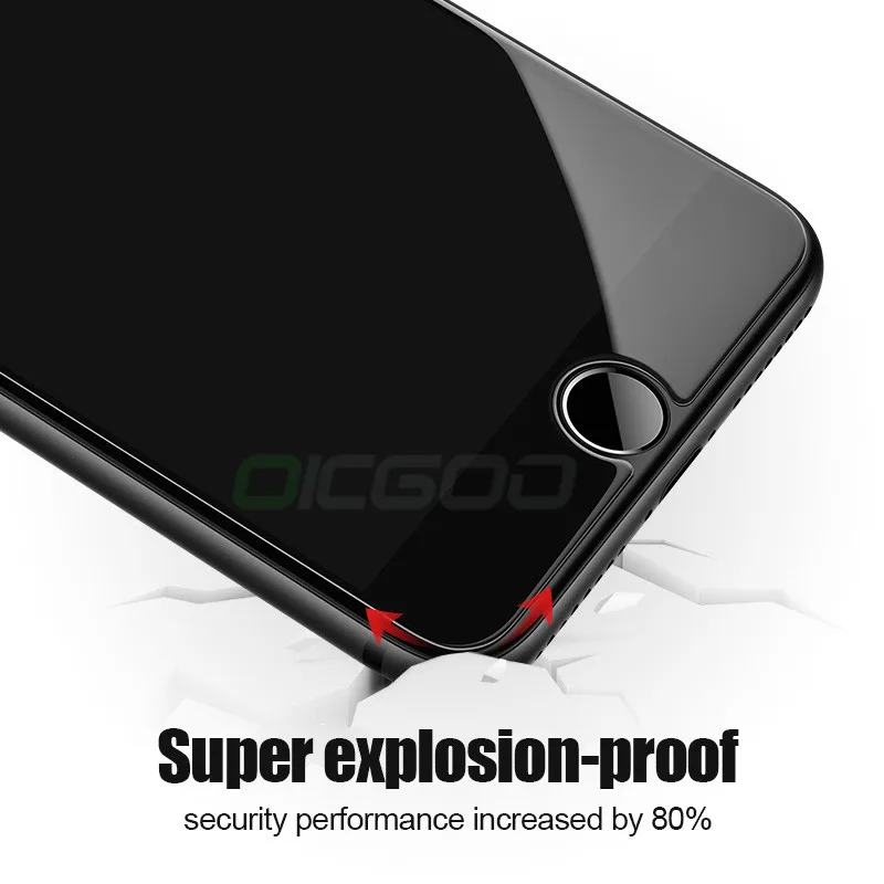 Закаленное защитное стекло 9H для iPhone 7 5S 5 6 6s Xs Max XR 11 Pro 8 Plus|Защитные стёкла и