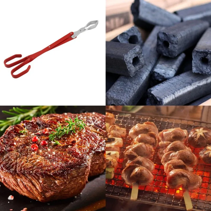Кухня с длинной ручкой Кемпинг приготовления пищи портативный зажим Гриль Открытый Алюминий термостойкие еда клип ножницы тип барбекю щипцы