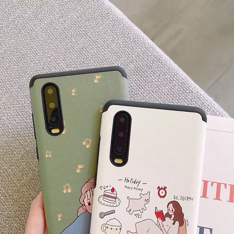 Рельефные чехлы с шелковой текстурой для huawei P20 P30 Pro Mate20 Pro, мягкий чехол для Honor 8X Nova, 3 задних чехла