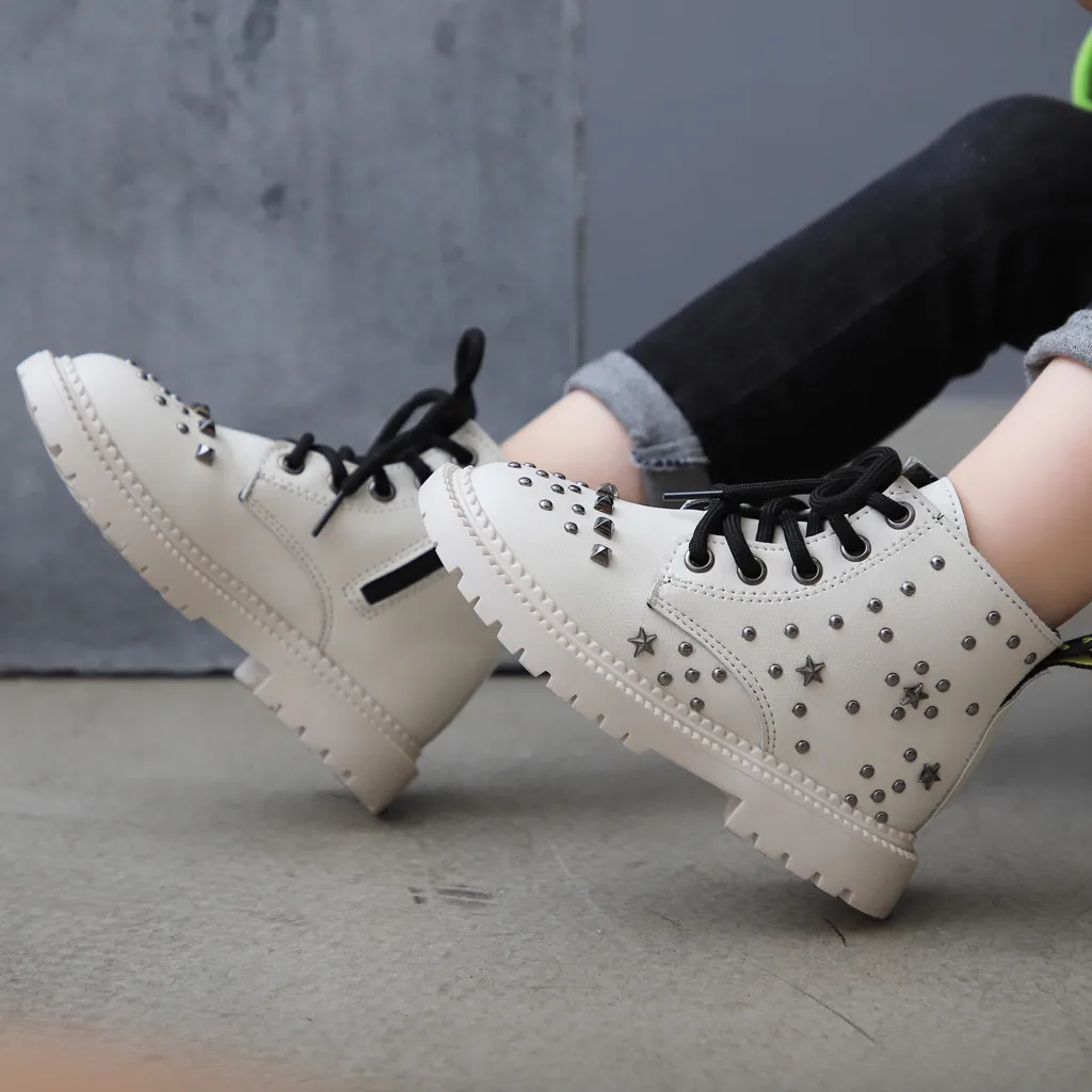winter boys boots leather children snow boots Kids Boots Boys Girls Winter Toddler barefoot shoes kids leather#3