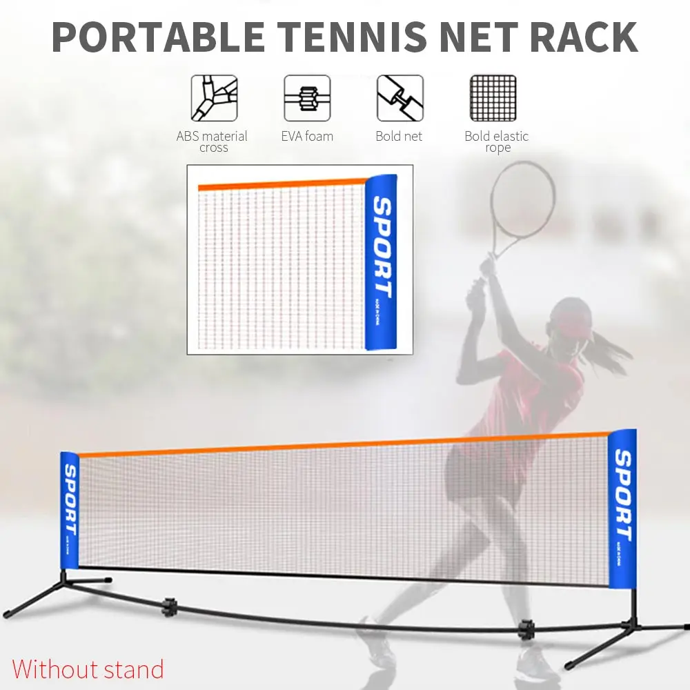 

3.1/4.1/5.1/6.1m Tennis Net Professional Sport Training Badminton Volleyball Net Portable Outdoor Tennis Mesh Net Exercise