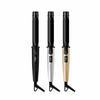 

Hair Curler 1-1/2" Tapered Ceramic Hair Curling Iron Digital Display Screen Curling Wand With Temp Setting and Auto Shut OFF