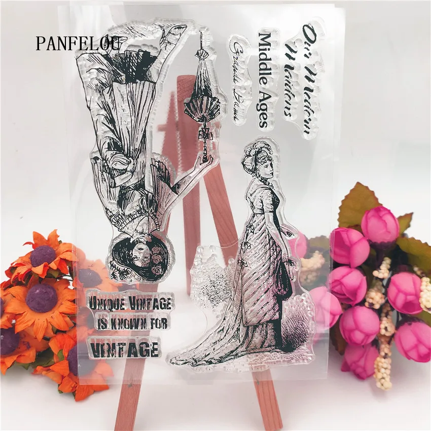 PANFELOU 11*16 mbrella женский прозрачный чистый силикон штамп/печать DIY