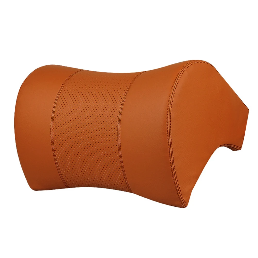 Brown Comfortable Интерьер автомобиля Всесезонная Подушка аксессуары твердая подушка для шеи Легкая установка Путешествия Спящая пена памяти эластичная усталость уменьшить - Цвет: Brown Comfortable