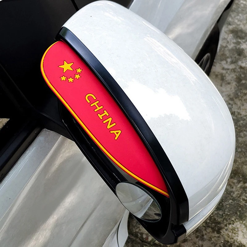 Universal Rear View Side Mirror Rain Eyebrow Visor Shade Shield Water Guard Black Clear Rain Snow Shield For Car Truck