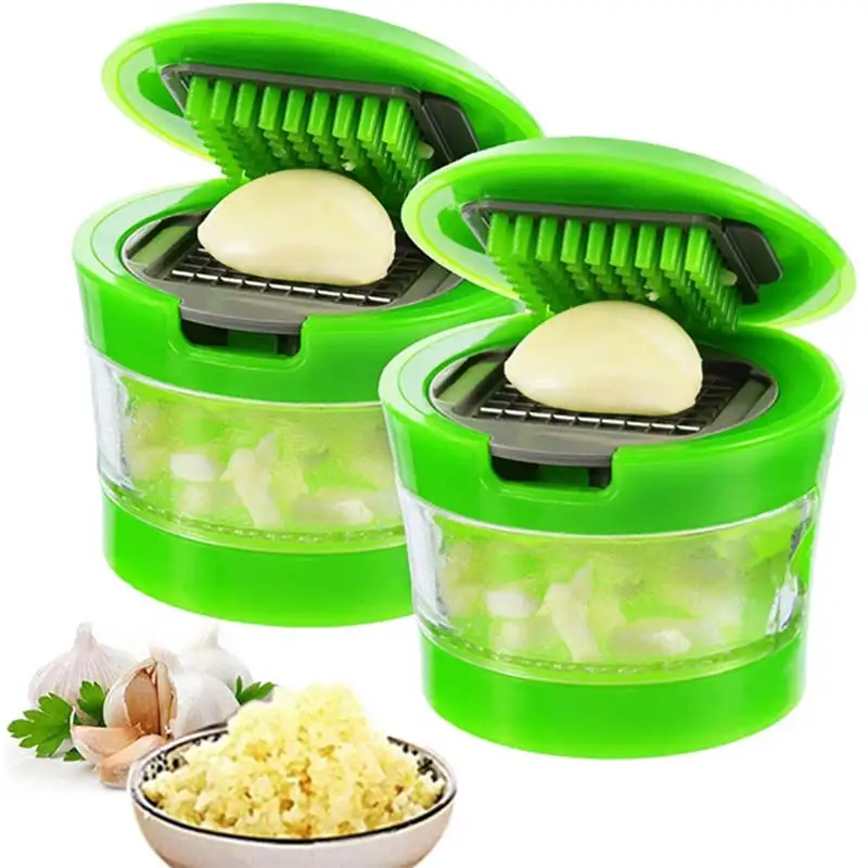Garlic Grater Mini Portable ABS Stainless Steel Press Chopper Slicer Hand Presser Grinder Crusher Kitchen Tool accessory |