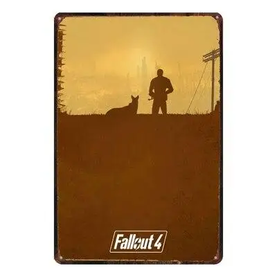 Fallout металлический знак потертый шик Винтажный стиль настенный Бар Кафе Магазин домашнее Искусство ремесло Ретро Украшение Металлическая живопись жестяная вывеска настенная