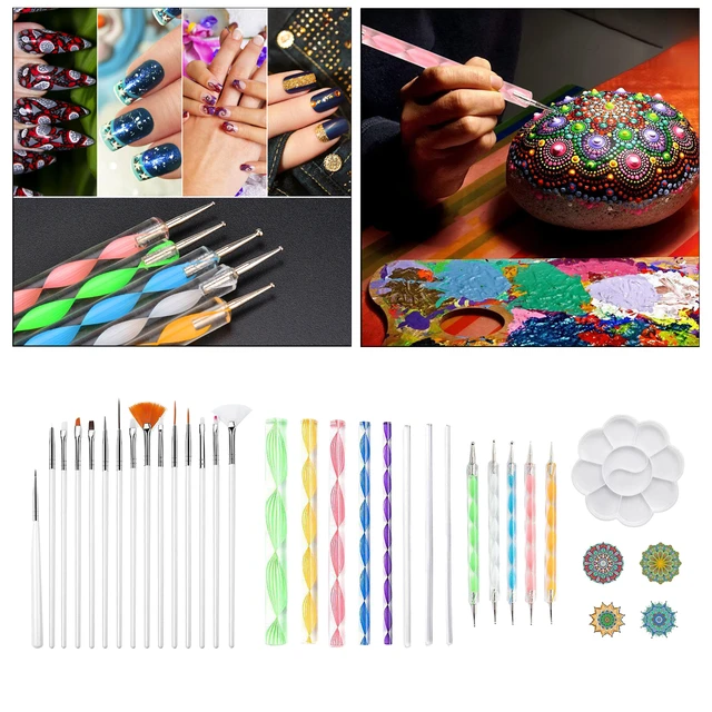 16pcs/set Mandala Dotting Tools Kit For Painting Rock Stone Pottery Rod  Stencil - Art Sets - AliExpress