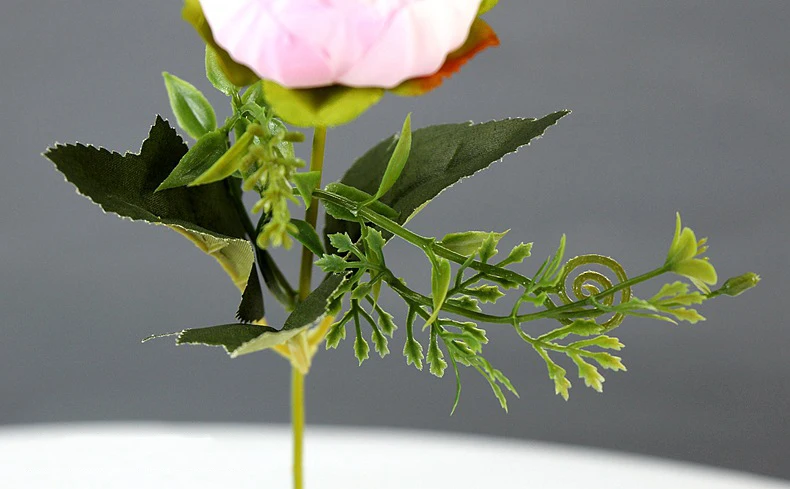 JAROWN 6 Heads Peony Bouquet Peonies Artificial Silk Flowers Wedding Home Decoration Fake Rose Flower Birthday Party Decor (8)