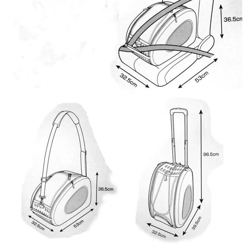 IBIYAYA 5 в 1 EVA переноска для питомцев Высокое качество коляска для питомцев кошек/коляски для собак легко для путешествий доступны 5 цветов