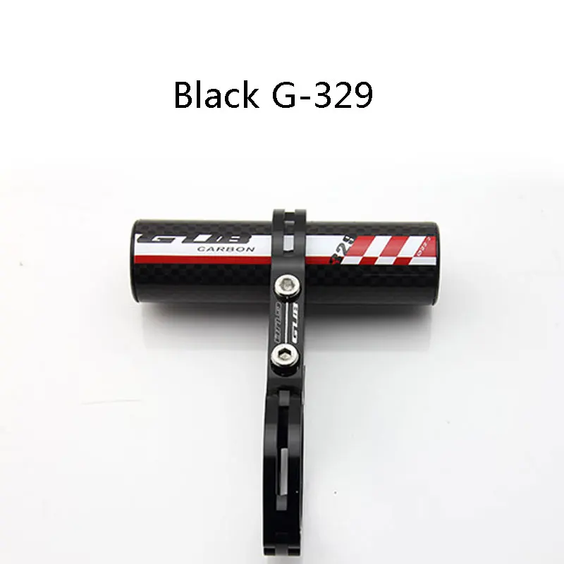 Black-G329 GUB удлинитель велосипедного руля из углеродного волокна стойка Дорожный Велосипед Фонарик длинная подставка держатель для велосипеда легкий кронштейн - Цвет: Black-G329