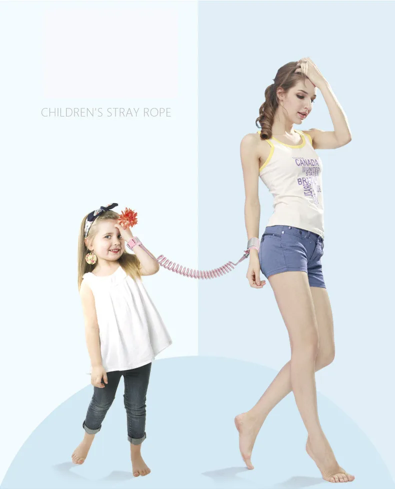 Kids Travel Safety Walking Harness Inductive unlocking Anti-lost Strap Wrist Leash Children Hand Belt Rope Anti-missing Bracelet