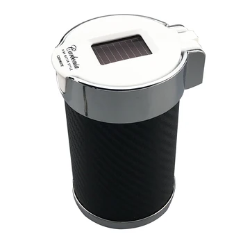 

Carbonia Solar LED Indicator Ash Bottle Night Illumination Universal Car Ashtray Color: BLACK Or WHITE Car Accessories Carbon