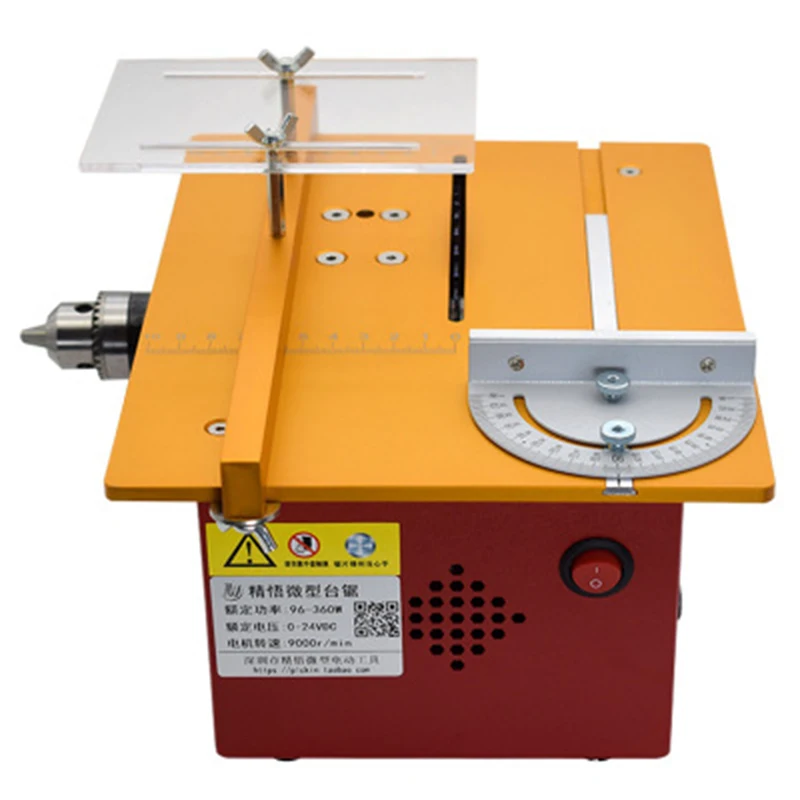 

Micro Table Saw Woodworking Multi-function Tool Home DIY Small Chainsaw Desktop Cutting Machine Mini Slotted Table Saw 100W