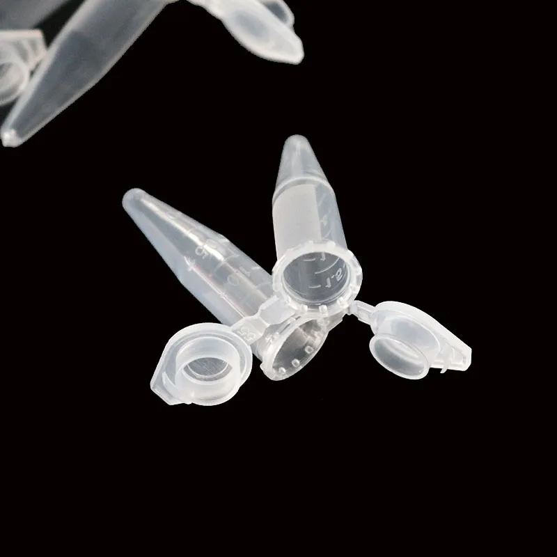 Transparent Plastic Test Tube Centrifuge Management Unit Container Lid for Laboratory Samples School Stationery 1.5 Ml 50 pcs plastic test tubes centrifuge tube