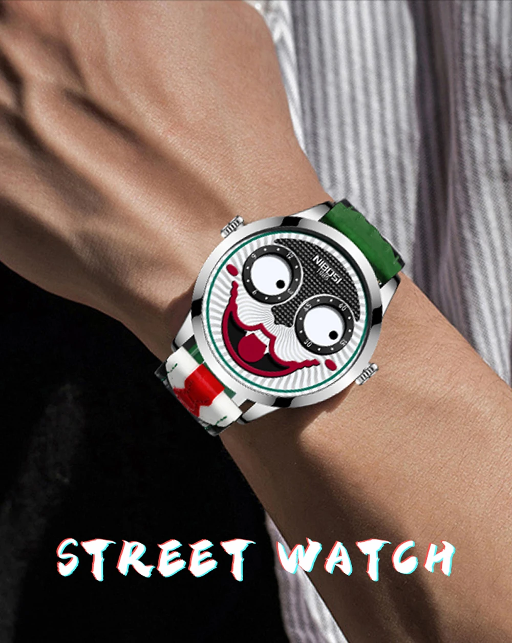 Joker Face Watch 2506 Nibosi