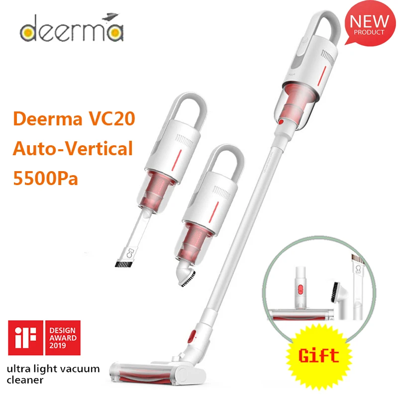 Comprar 2020 nuevo Deerma VC20 5500Pa aspirador inalámbrico de mano Auto Palo vertical aspiradora al vacio limpiadores para coche de casa