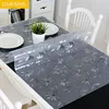 PVC Transparent table cloth Soft Glass Tablecloth Waterproof Oilproof Kitchen Dining Table Cover Tablecloth on The Table 1mm ► Photo 2/6