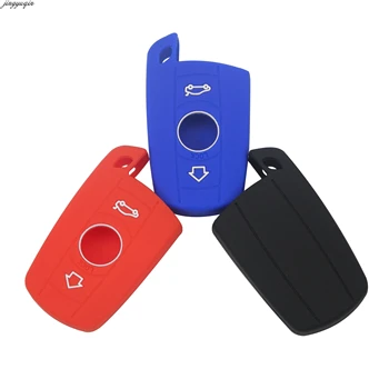 

10pcs 3 Buttons Silicone Car Remote Key Fob Shell Cover Case For BMW 1 3 5 6 7 Series X3 X5 E36 E39 E90 E91 E92 E60