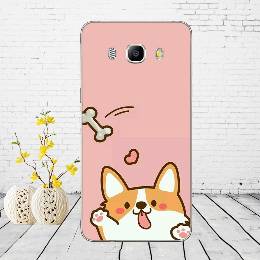 10 81DD супер милый щенок корги Мягкий силиконовый чехол для Samsung Galaxy A3 a5 A6 A8 j3 j5 j7 - Цвет: 10