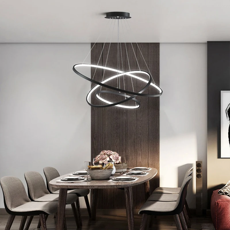 Новое поступление классическое круглое кольцо Led современный подвесной