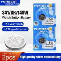 2PCS Original Renata 341 SR714SW 1.55V Silver Oxide Battery 1