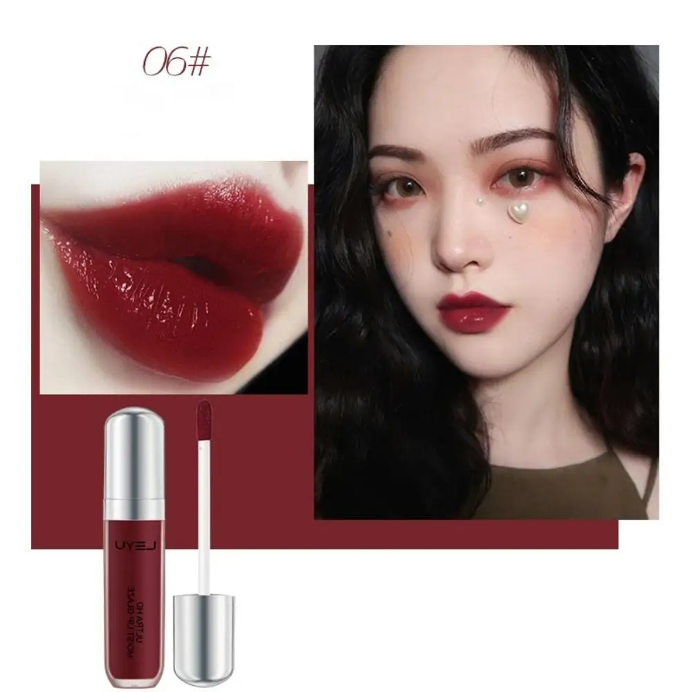 Cream Ice Cream Silky Moisturizing Lipstick Lasting 24Hours Not Fade Easy To Color Lip Glaze Matte Velvet Lip Gloss - Color: A6