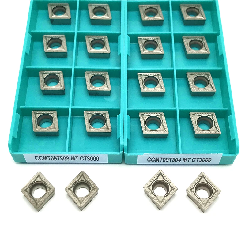 

CCMT09T304 CCMT09T308 MT CT3000 Cermet Inserts Internal Turning tool high quality Turning Inserts CNC Cutting Lathe tool