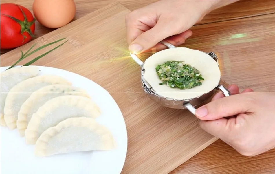 Eco-friendly Кондитерские инструменты Нержавеющая сталь пельменный аппарат Wraper тесто резак пирог Равиоли, пельмени кухонные формы аксессуары