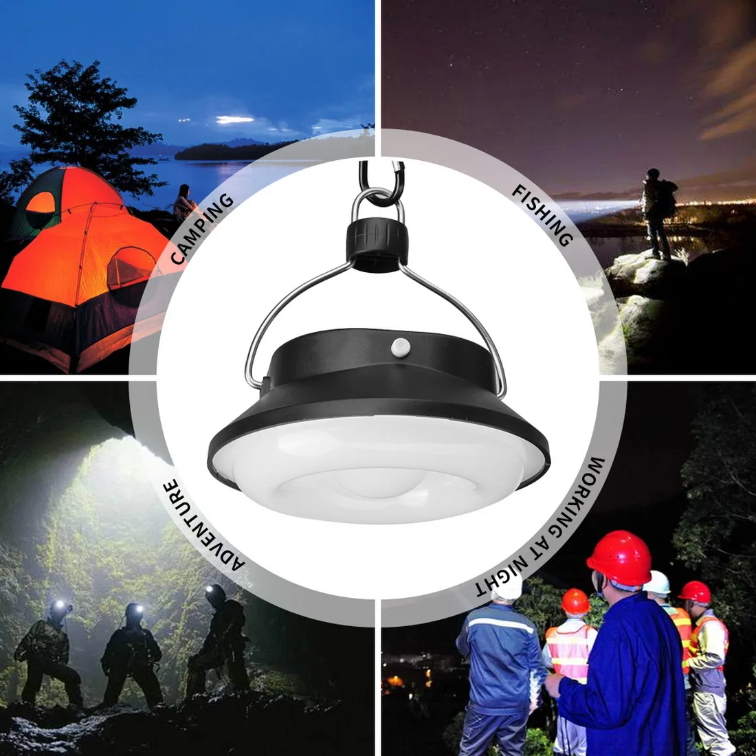 28 LED Camping Tent Light Solar Powered Outdoor Portable Ultra Bright Night Lamp For Emergency Charging Of Mobile Phone