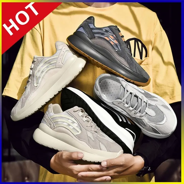 Модные кроссовки в стиле ретро повседневные Kanye West светоотражающие спортивные