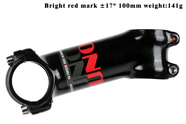 17Degree Light 100mm UNO вынос руля для велосипеда-7 17 градусов Сверхлегкий Алюминиевый 7050 Красной отметке 31,8 мм: 60, 70, 80, 90, 100 110 120 130 мм стержень для дорожного велосипеда king из алюминиевого сплава - Цвет: 17Degree Light 100mm