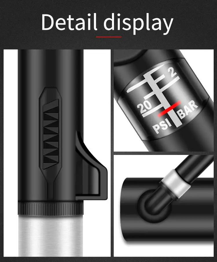 Насос для горного велосипеда мини портативный насос высокого давления горизонтальный бар/параллельный стержень Аксессуары для велосипеда специальный насос