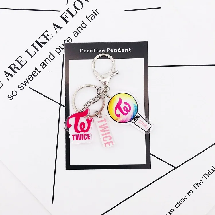 kpop Accessories Pendant Little gift Trinket GOT7 BLACKPINK TWICE EXO - Цвет: twice