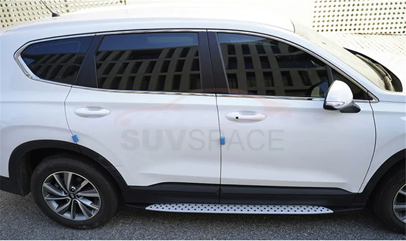 Боковой Шаг подходит для hyundai Santa Fe ix45 Беговая доска nerf бар 2 шт. левый и правый алюминиевый боковой шаг боковая педаль лестницы