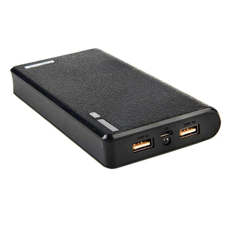 Двойной USB внешний аккумулятор 6x18650 внешний резервный аккумулятор зарядное устройство чехол Коробка для телефона