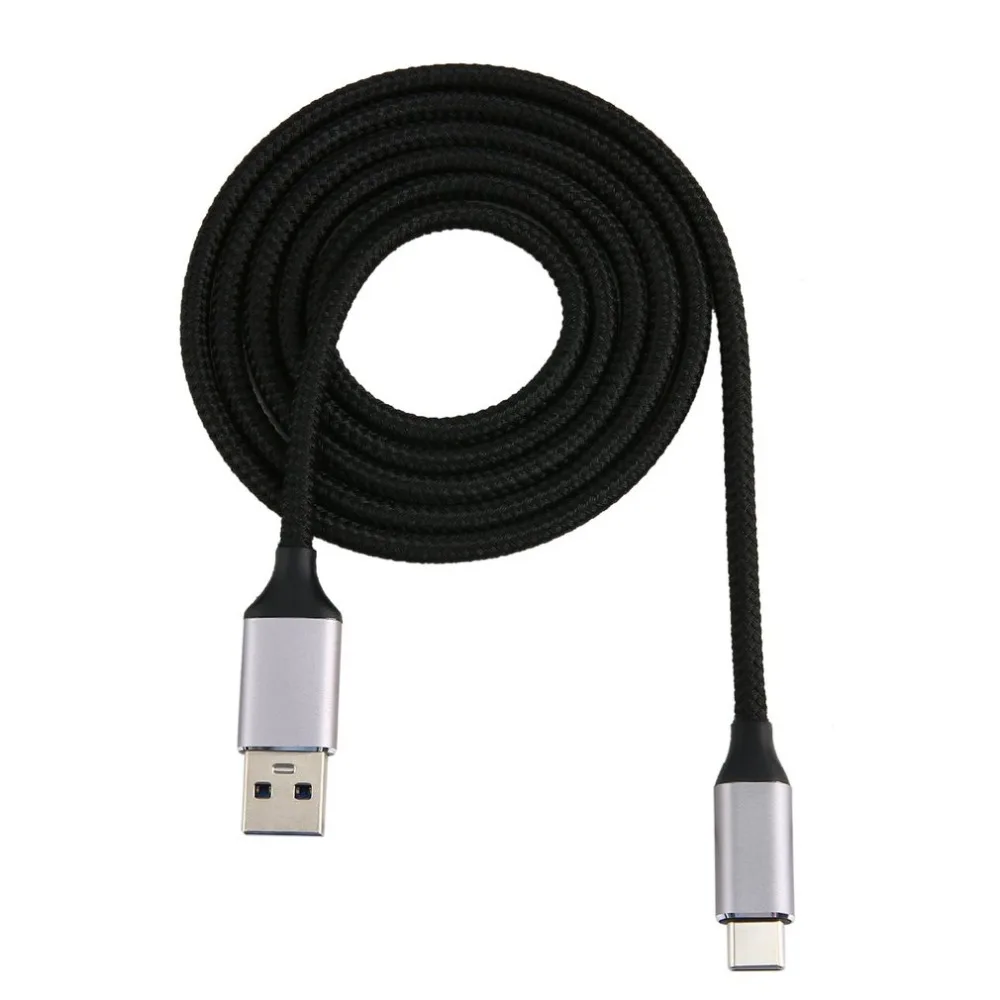 1 м USB 3,1 type-C к USB 3,0 кабель папа-папа нейлоновый плетеный кабель высокая скорость передачи кабель синхронизации данных и зарядки