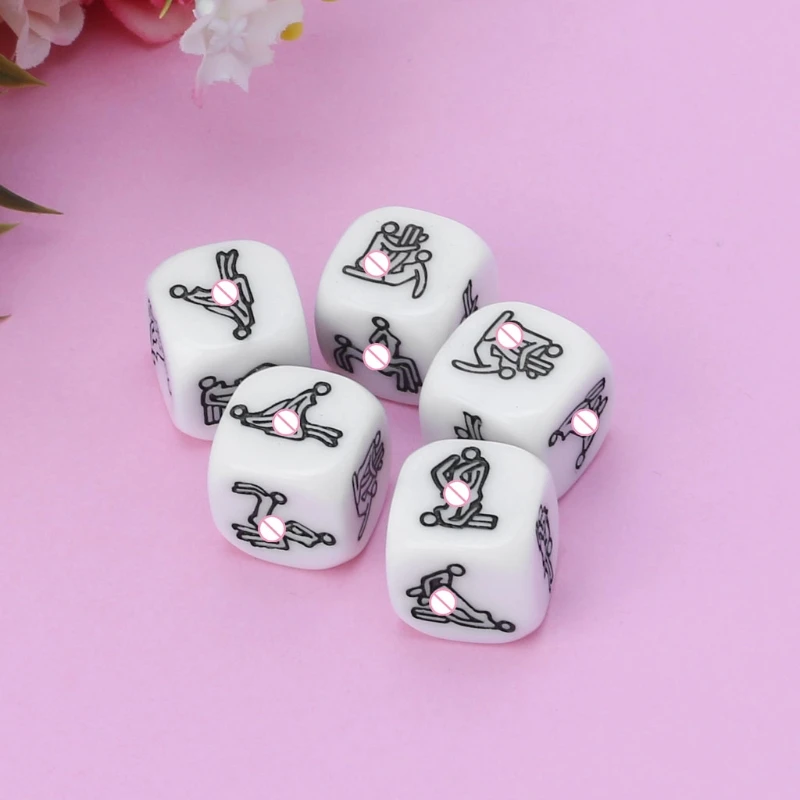 Game Dice Dice Set Acrylic Dice 1/2/4/10Pcs 20mm Adult Sex Dice Erotic Poses Couple Funny Sexy Love Toy Night Bar Humor Game