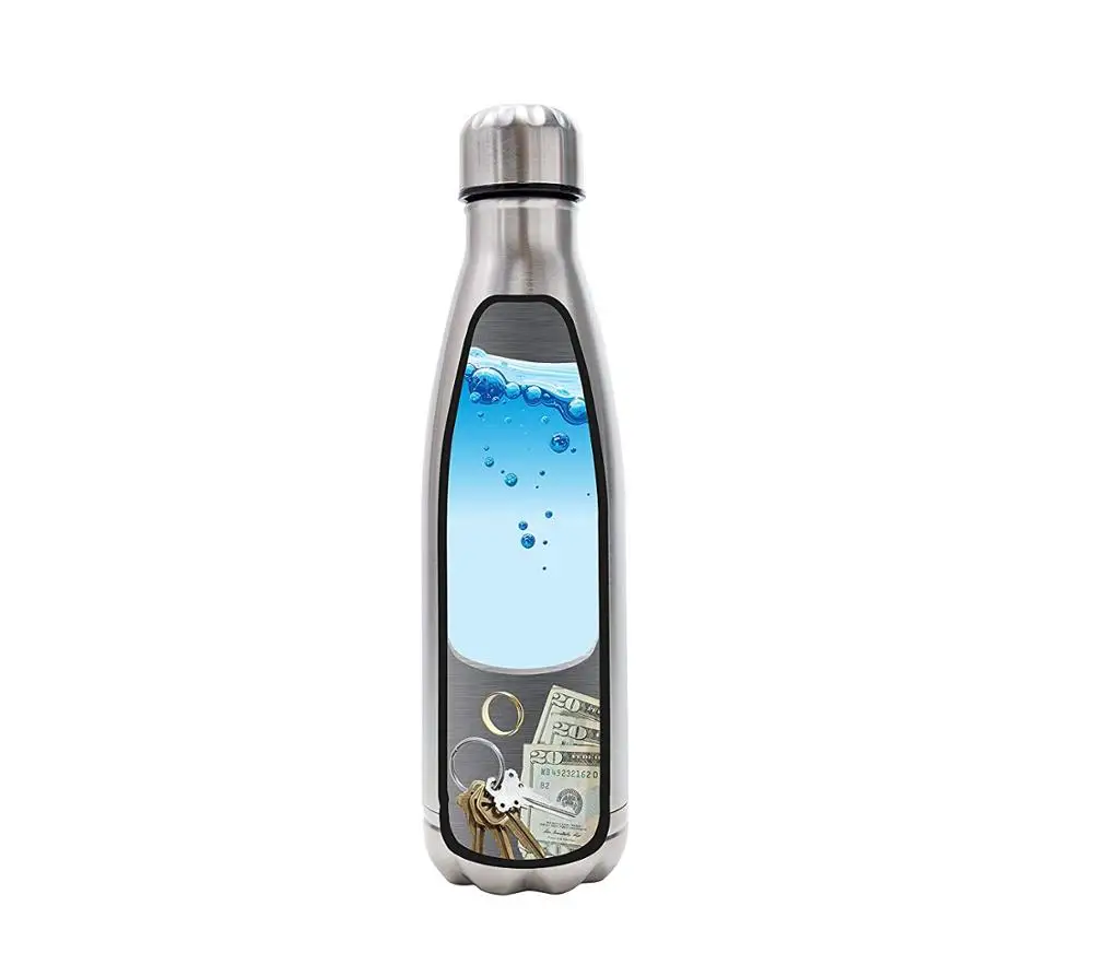 Диверсия бутылка для воды может безопасно из нержавеющей стали бокал безопасный с пищевого качества запах доказательство мешок дно откручивается для хранения