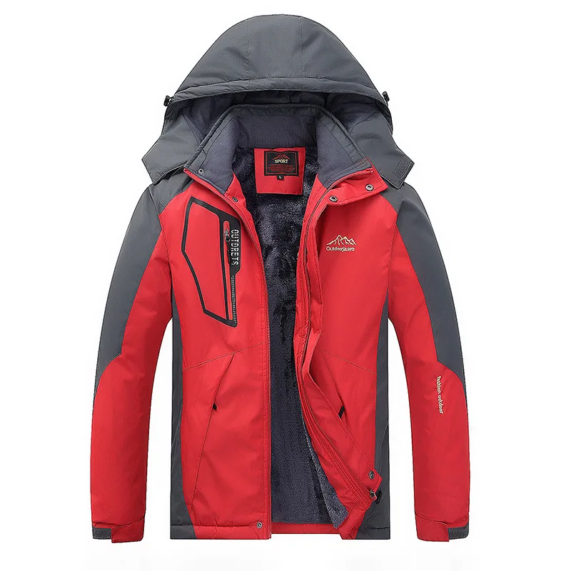 Для женщин и мужчин, зимняя водонепроницаемая куртка для рыбалки, лыжного спорта, теплая куртка для походов, походов, альпинизма, уличная куртка, термальная Спортивная флисовая куртка для кемпинга - Цвет: Men 3