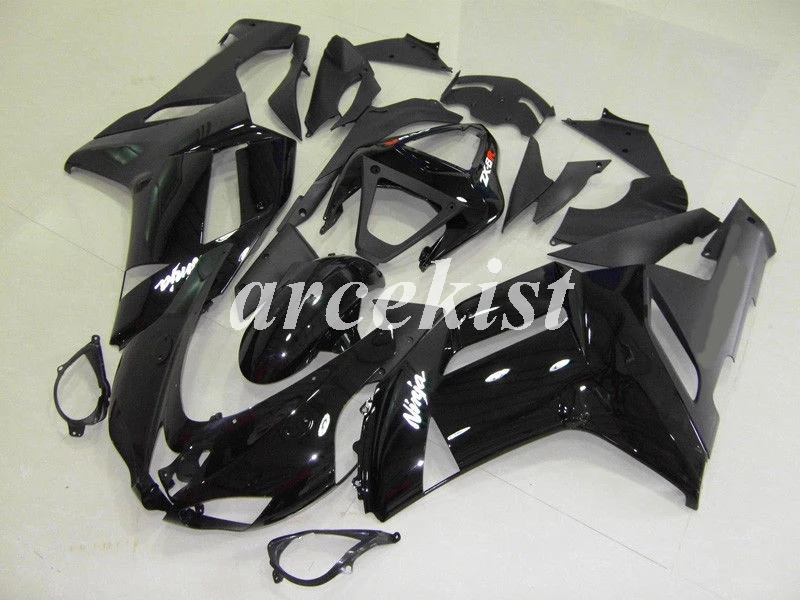 4 подарки ABS мотоцикл полный обтекатель комплект подходит для Kawasaki ZX6R 2007 2008 ZX-6R 07 08 ниндзя 636 Кузов Набор Белый Черный