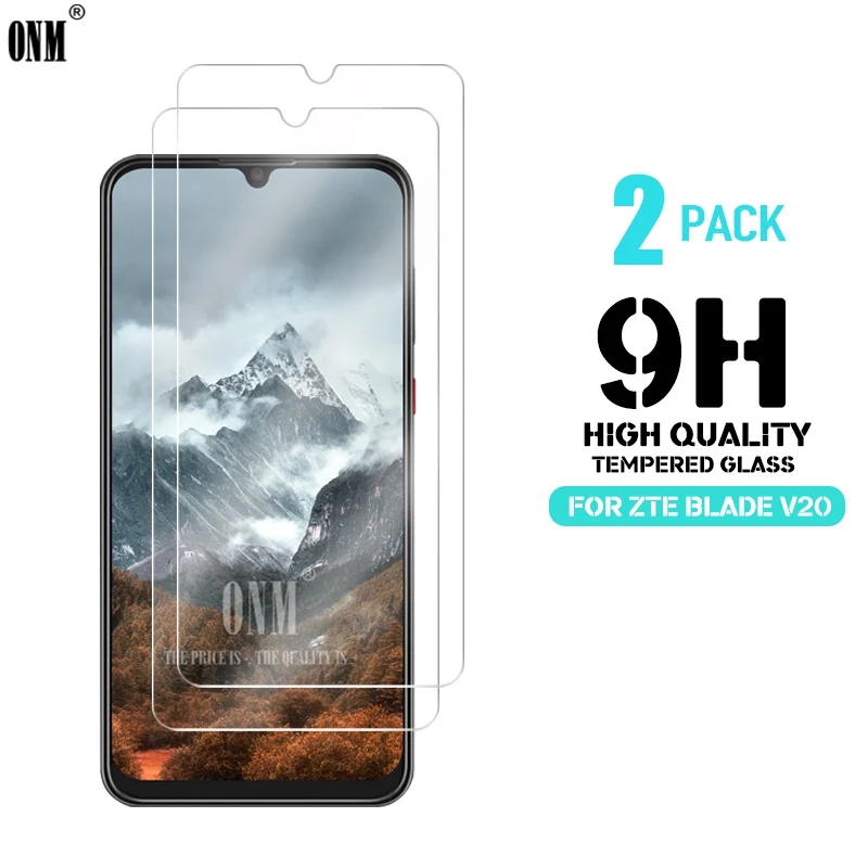 2 шт закаленное стекло для zte Blade V20 протектор экрана 2.5D 9H Премиум Закаленное