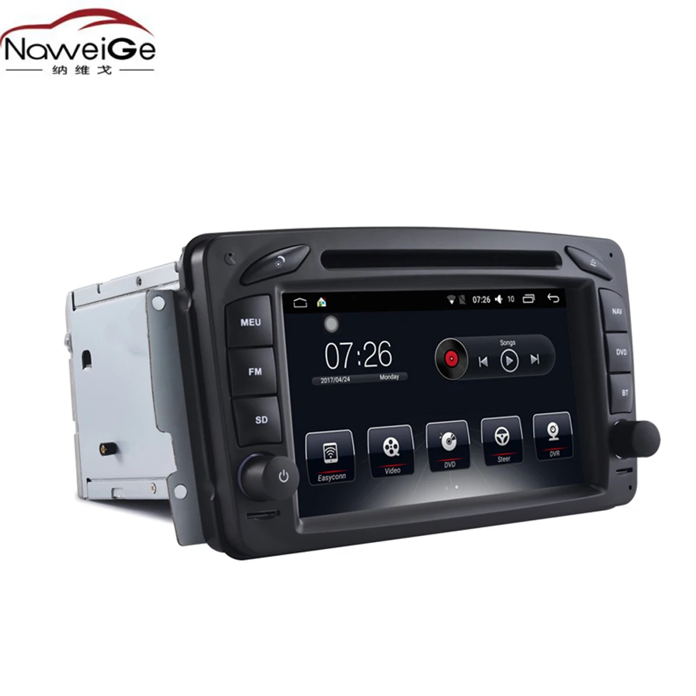 NaweiGe 7 дюймов T30 Android Восьмиядерный 8,1 2+ 32 ГБ Автомобильный dvd для Benz CLK-C209 W209 Авторадио gps навигация автомобильный мультимедийный для