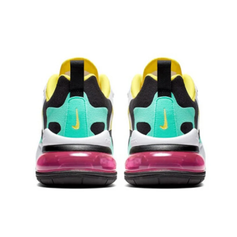 И аутентичный с Nike Air Max 270 реагируют Для женщин кроссовки воздухопроницаемая комфортная обувь спортивные кроссовки Лидер продаж INS рекомендуется